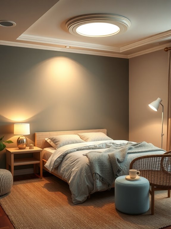 10 Smart Ways to Transform Your Spare Bedroom 8 layered lighting with calming neutrals