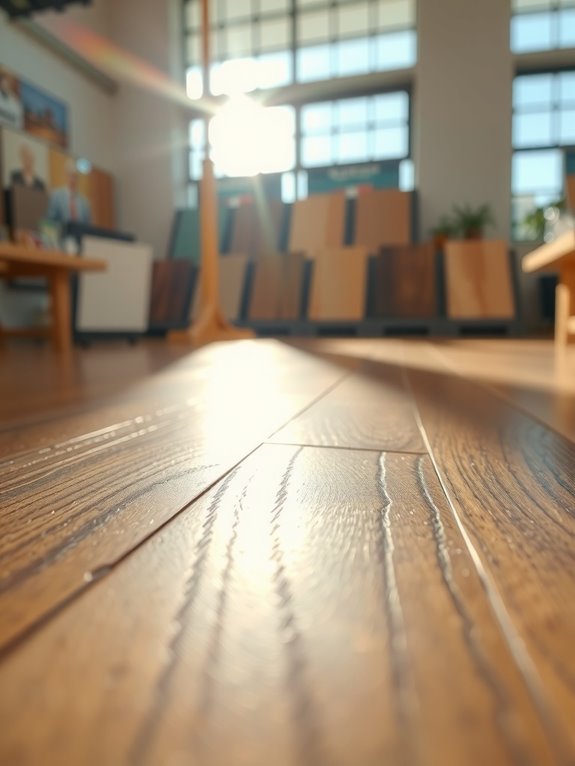 luxury vinyl plank flooring construction