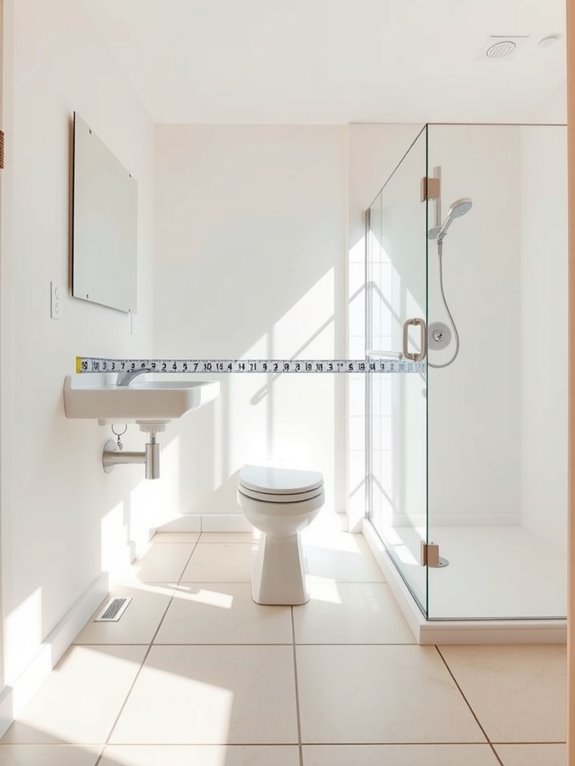 How to Understand Standard Bathroom Dimensions and Sizes 11 measure walls heights doors fixtures precisely