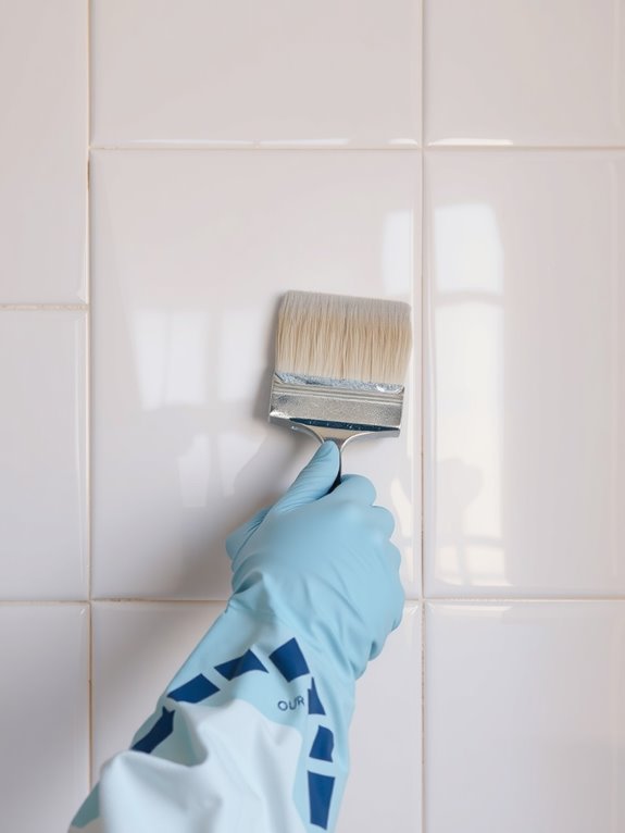Can You Paint Bathroom Tile in 5 Simple Steps? 3 moisture resistant topcoat multiple coats