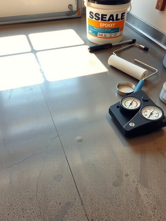 moisture test concrete prep