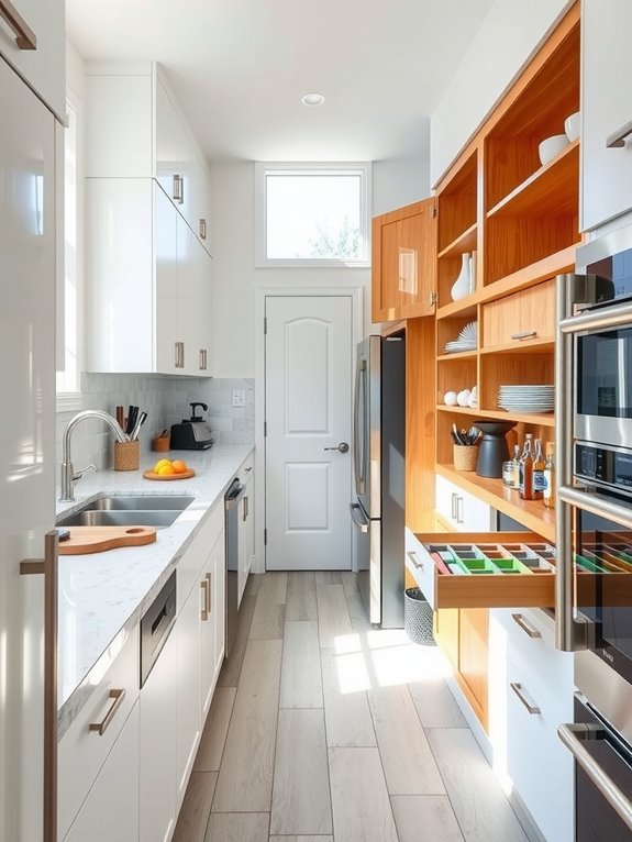 organized cabinets boost cooking flow