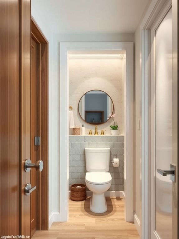 What Is a 1.5 Bathroom and How to Make the Most of It 8 pocket doors save floor space but cost more