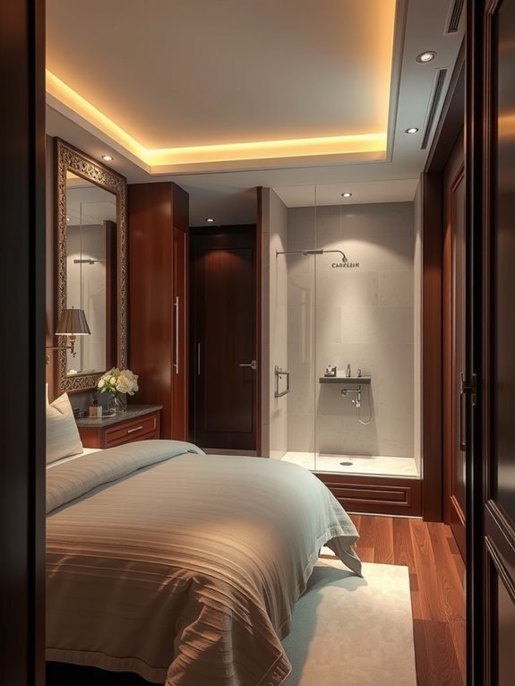What Is an Ensuite Bedroom and How to Design One 1 private bedroom attached ensuite bathroom