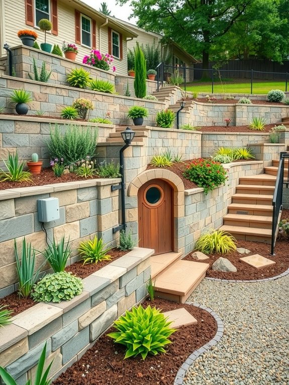 5 Smart Ways to Do a Sloped Backyard Transformation 1 slope grade drainage utilities map
