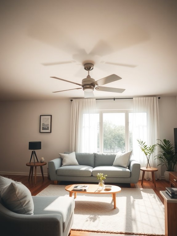 smaller fans suit small rooms