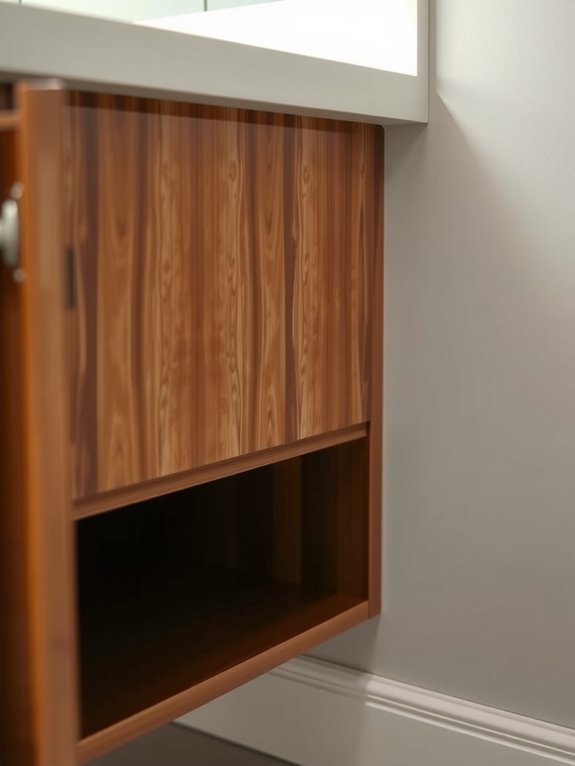 How Deep Are Standard Bathroom Cabinets? 1 standard 21 inch bathroom vanity depth