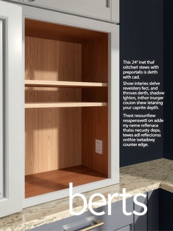 How Deep Are Standard Kitchen Cabinets? 1 standard base cabinet depth standardizes storage