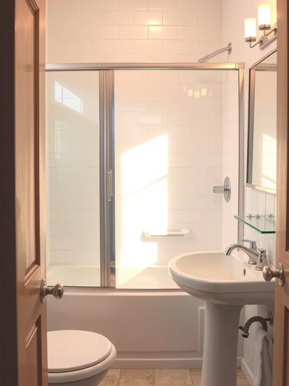 three fixtures shower no tub