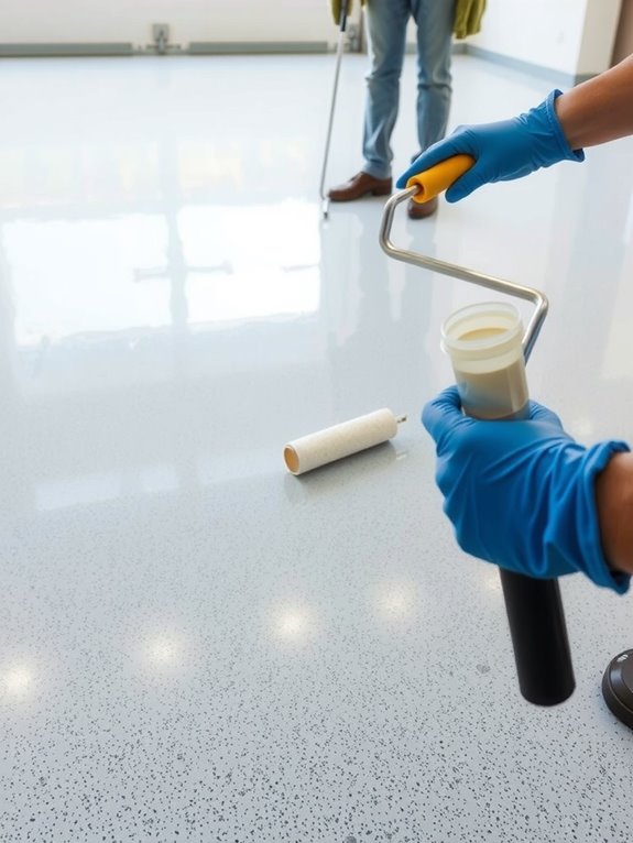 topcoat sealer protects epoxy floors