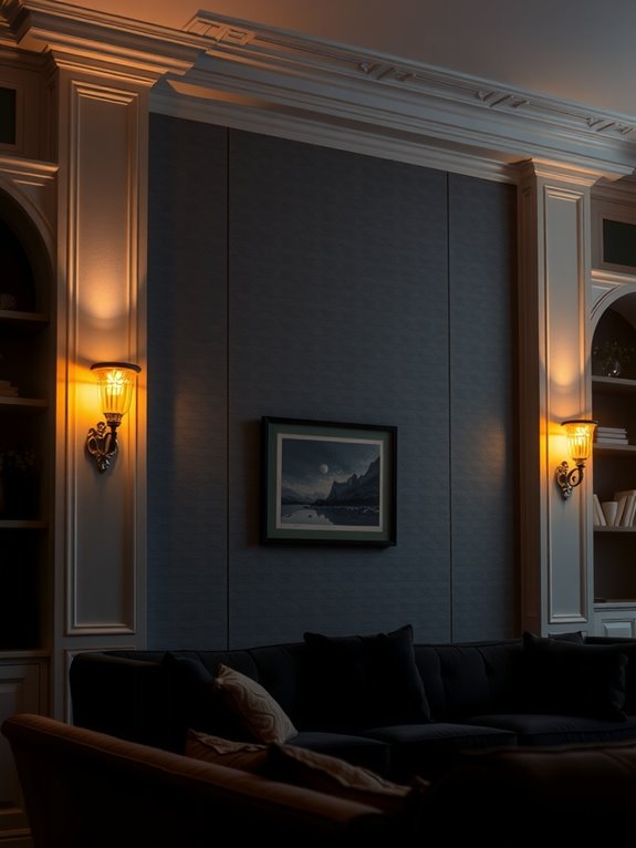 7 Tips on Where to Put Sconces in Your Living Room 4 wall sconces brighten alcoves efficiently