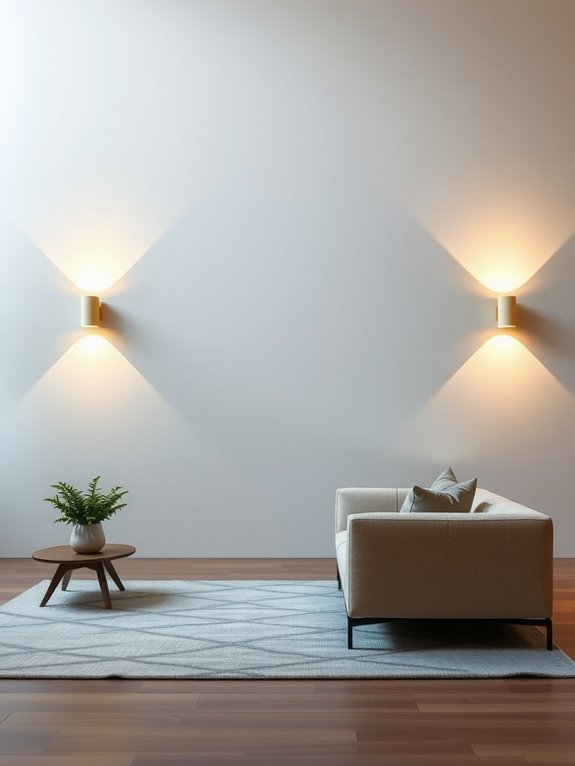 7 Tips on Where to Put Sconces in Your Living Room 2 wall sconces every 8 10 ft 60 66 in