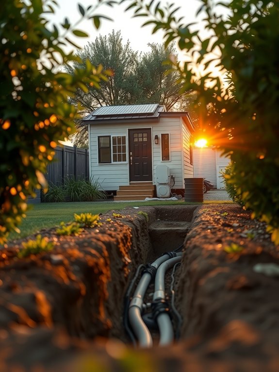wheeled vs foundation utility hookups